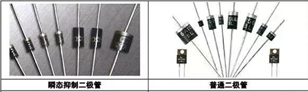 瞬態(tài)抑制二極管、普通二極管